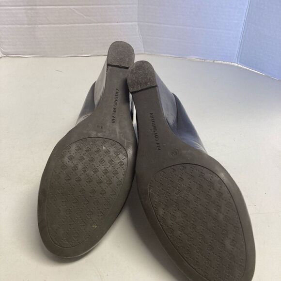 ANTONIO MELANI Women’s Burgundy/Brown Wedge Heels Size 8M - Picture 9 of 11